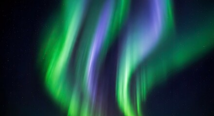 Aurora Borealis Patterns: Ethereal Fluid Art with Self-Luminous Glow