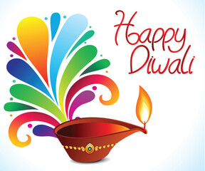 artistic creative colorful diwali background.eps
