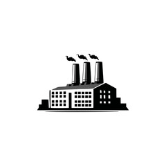 Naklejka premium vector illustration of a factory