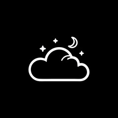 weather icon on black