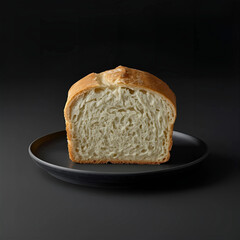 Round Plate Bread Close-Up