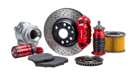 Exhibition of Precision Engineered Car Parts, Combining Functionality with Aesthetic Design