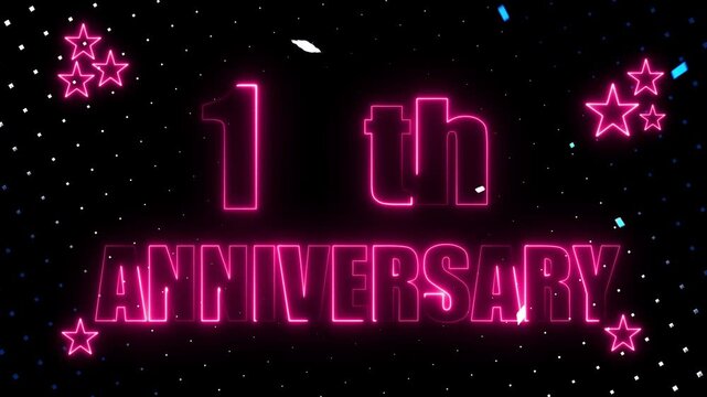 1th Anniversary Great for greetings, celebrations, events, and gifts.1th birthday, advertisement modern, party, royals, success, surprise, wedding,  anniversary  years..