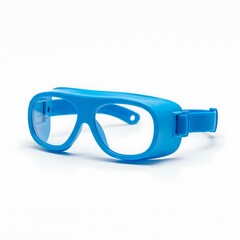 safety goggles for kids, soft frame for lab use, isolated on white background