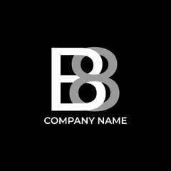 B8 abstract logo design