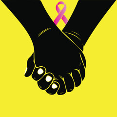  World Cancer Day and Breast Cancer Awareness month concept vector design  