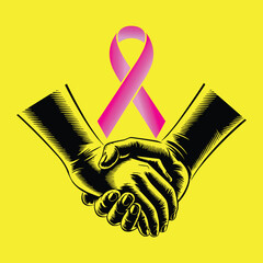  World Cancer Day and Breast Cancer Awareness month concept vector design  