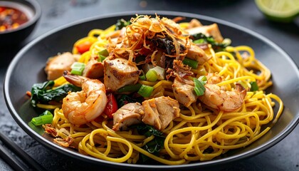 Bakmi Jawa Javanese Noodles. Traditional Indonesian Food