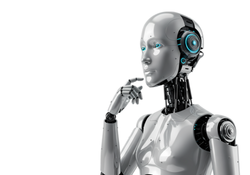 blue screen robot arm