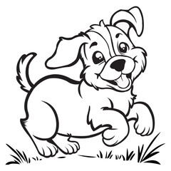 Dog vector art design