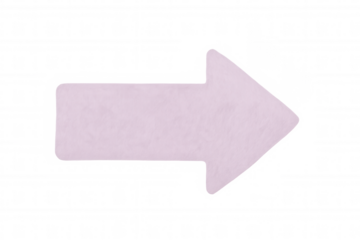 Pink textured arrow pointing to the right on a transparent background, ideal for presentations and graphic design projects