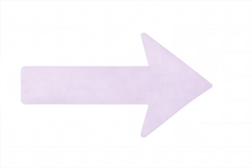 Purple arrow pointing to the right side on a transparent background, ideal for indicating direction or highlighting information