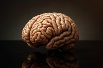 Detailed brain model. Use for AI, innovation, healthcare branding and science communication 
