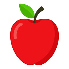 red apple vector illustration