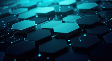 Obraz premium Abstract teal ice crystals background