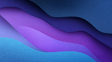 Abstract gradient background in blue and purple tones with blurred wavy line pattern, minimalist clean style, high resolution, soft lighting, sharp macro detail, white space at the top, modern digital