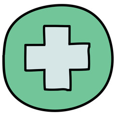 Obraz premium first aid icon