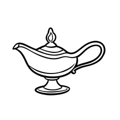 vector illustration magic lamp vector illustration