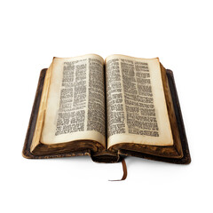 Obraz premium Torah jewish book open top view isolate on transparent background