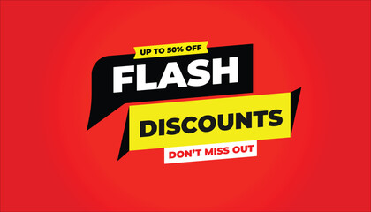 FLASH DISCOUNTS UP TO 50% OFF – DON’T MISS OUT BANNER 