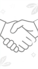 Obraz premium Handshake: An elegant depiction of unity, collaboration, and agreement, symbolizing the essence of business and partnership.