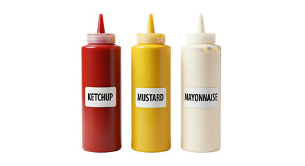 Obraz premium Condiments isolated on transparent background