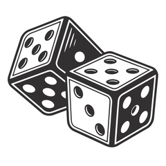 two dice rolling on surface showing various numbers