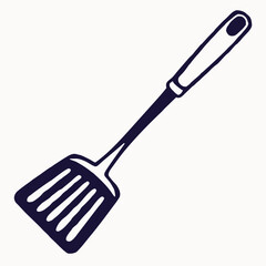 a simple illustration of a kitchen utensil spatula