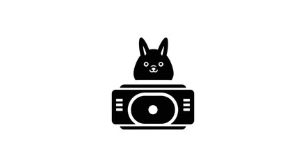 A vector illustration of a vintage photo camera with a big lens is a perfect icon for digital photography technology
