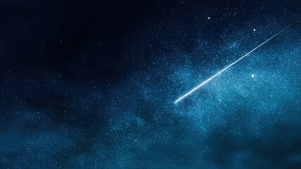 Symbolic shooting star representing hope, wish, and new opportunities for motivational content