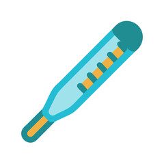 Minimalistic Thermometer Illustration for Healthcare and Medical Concepts