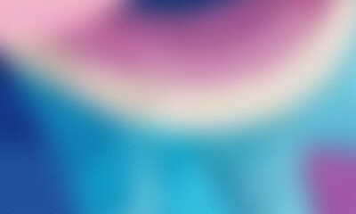 Abstract blurred background with a gradient of blue, pink, and white colors