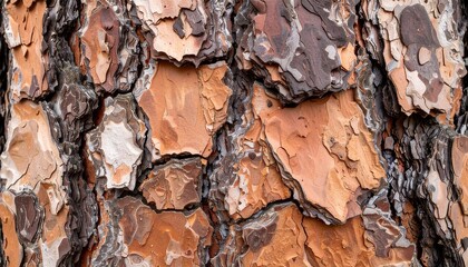 Close-up pine bark texture