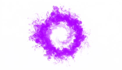 PNG of purple smoke curling into a big tornado shape, perfect for dynamic, mystical, creative, and dramatic digital art projects