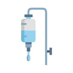 Fototapeta premium Illustration of IV drip infusion bag and stand