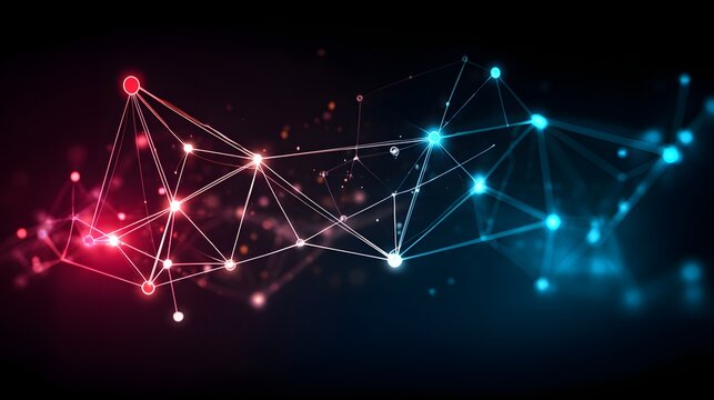 Cyber node pattern expanding across surface with soft blur and subtle deep violet gradients 