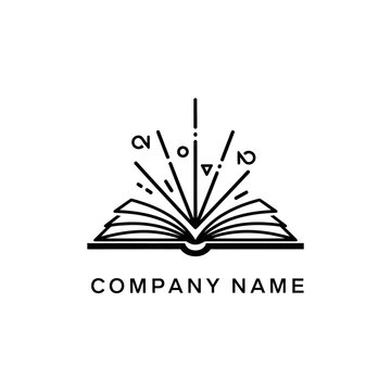 Open Book Logo Design.