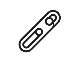 Stylish cable cutter illustration in crisp minimal outline format