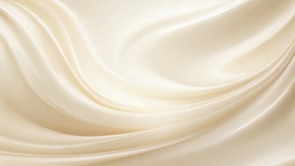Obraz premium Creamy Draped Fabric A Smooth, Elegant, and Luxurious Textured Background for Design Projects