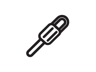 Obraz premium Industrial Cable Lug Symbol in Professional Technical Line Artwork