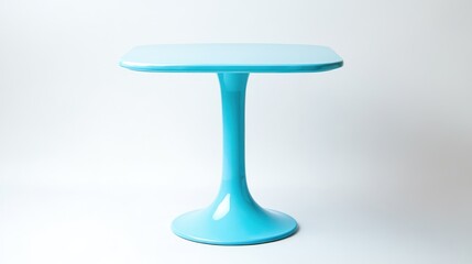 Light blue square table