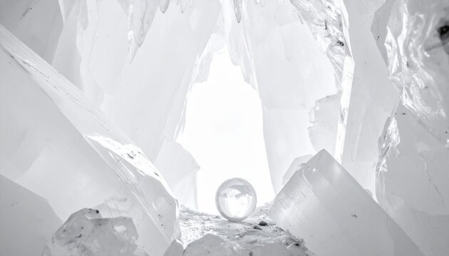 White crystall for background 