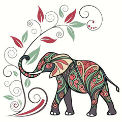 Abstract Elephant Pattern