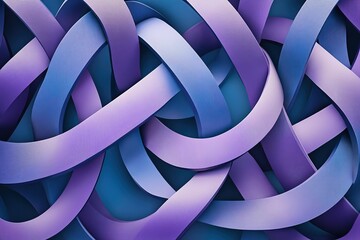 twisting ribbons forming infinite loops optical illusion