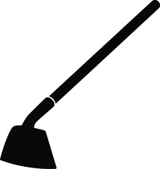 Scalable vector illustration of a garden hoe tool for gardening and agriculture