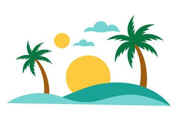 palm tree on the beach