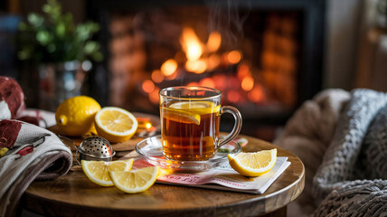 Hot soup in a bowl steams up a car window