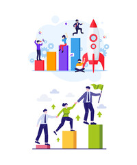 success in business vector illustration 
