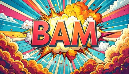 Exploding comic text