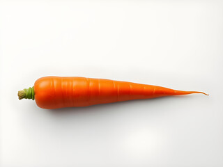 Fototapeta premium carrot on white background